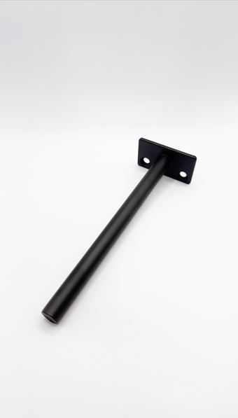 Wall Brackets:Wall Single Bracket 0710 - 10 Inches - Black