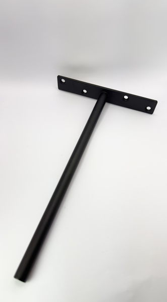 Wall Brackets:Wall Single Wide Bracket 0810 - 10 Inches - Black