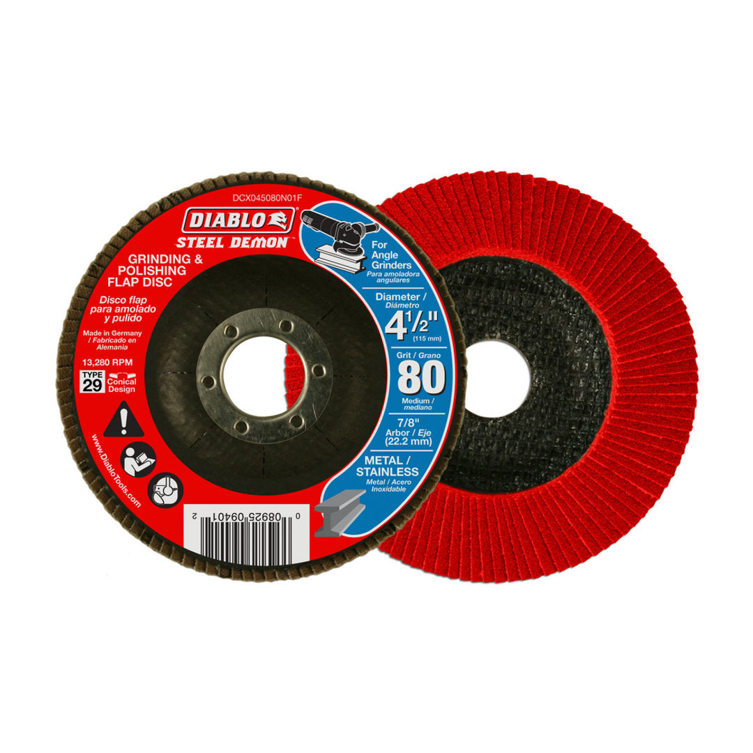 Steel Demon(TM) Type 29 Flap Discs