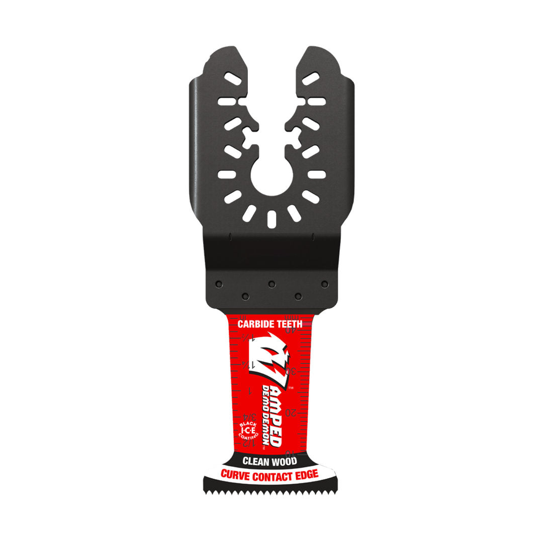 Amped(TM) Demo Demon(TM) Universal Fit Carbide Teeth Oscillating Blade For Clean Wood