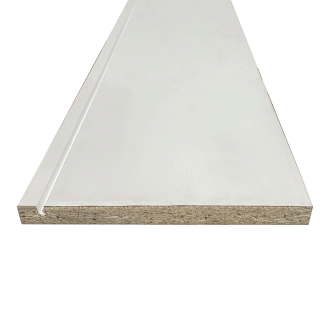 White Melamine Drawer Side, 1/2" (Multiple Sizes)