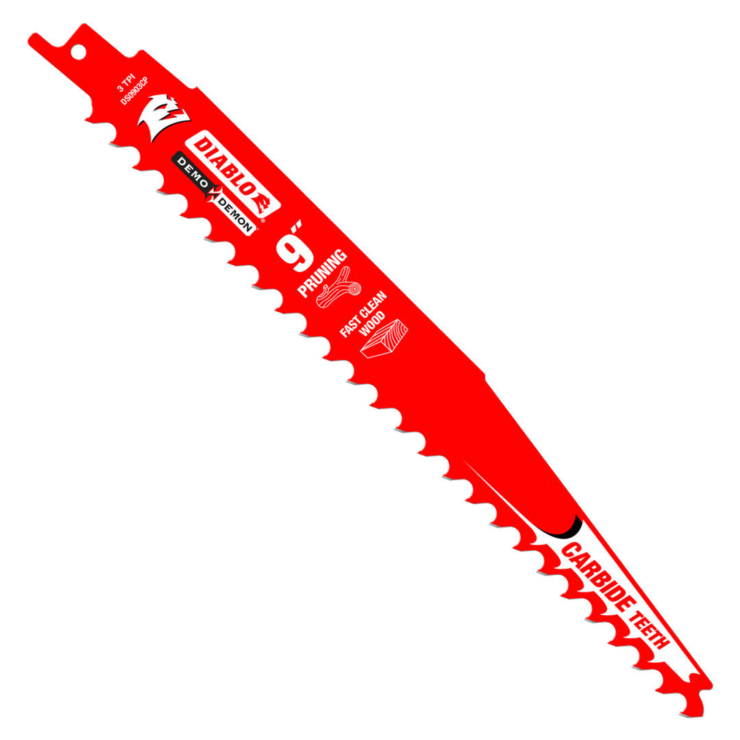 Demo Demon(TM) Carbide Tipped Reciprocating Saw Blade For Pruning And Clean Wood