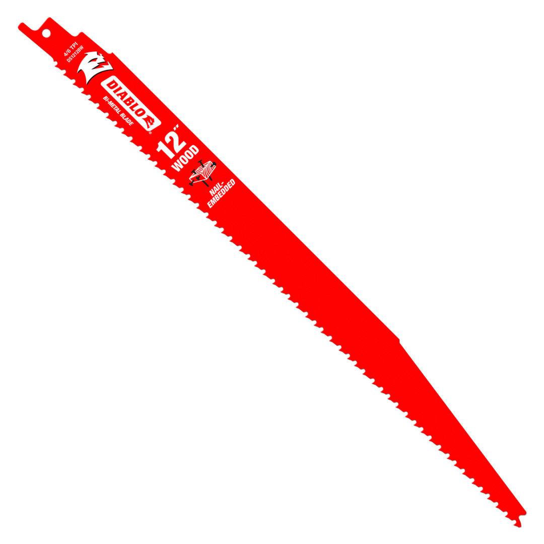 Bi-Metal Reciprocating Saw Blade For Nail-Embedded Wood