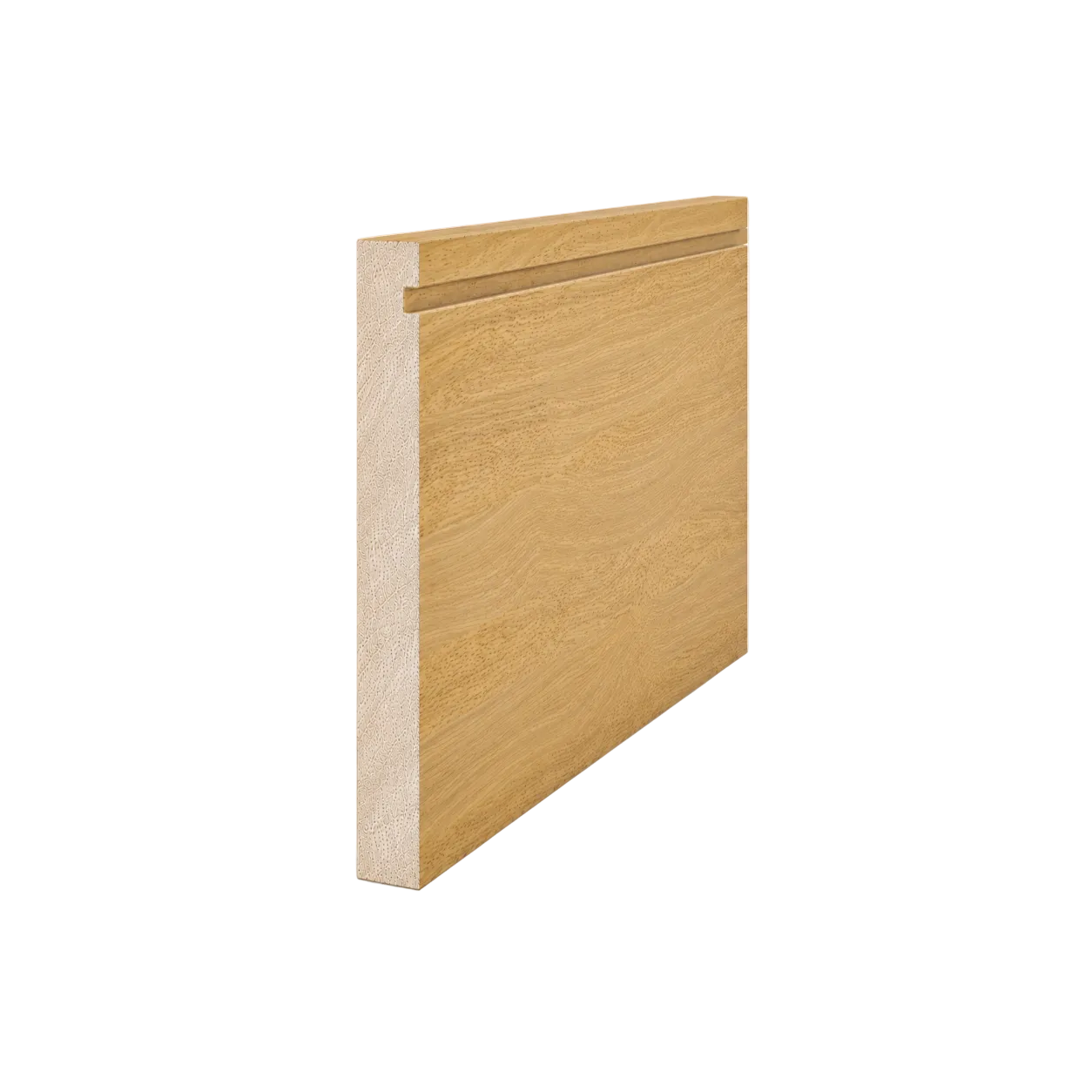 Drawer Side 10"X96"   5/8" Rubberwood  Flat Edge UV 3-Sides w/ 1/4" Groove 1/2" from bottom