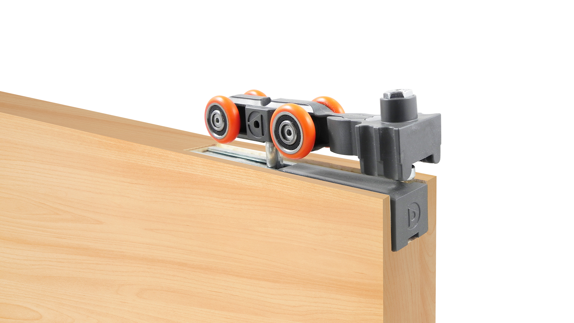 Carrier Set Ducasse DN80 Concealed LT for Wood Doors 1 Door up to 176 lbs (80 kg)