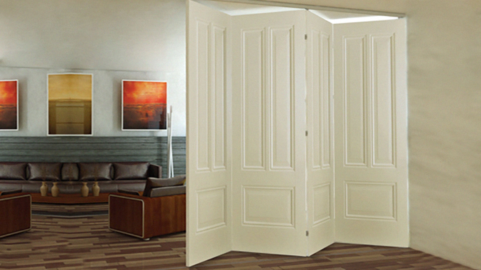Carrier Set Ducasse DN80 PL 4 for Wood Doors – 4 Doors up to 88 lbs (40 kg)