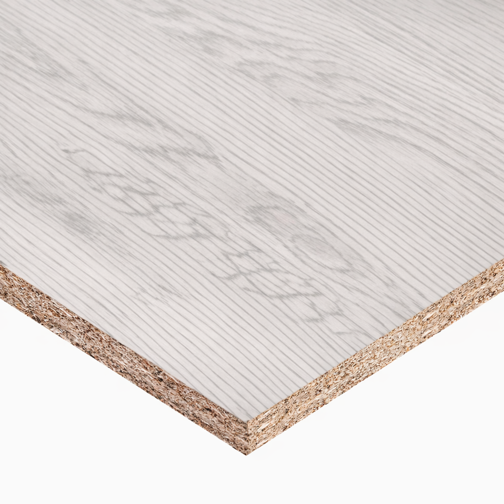 MELAMINE WHITE AND LIGHT GREY 5/8 49X97 16MM(IMPORT)