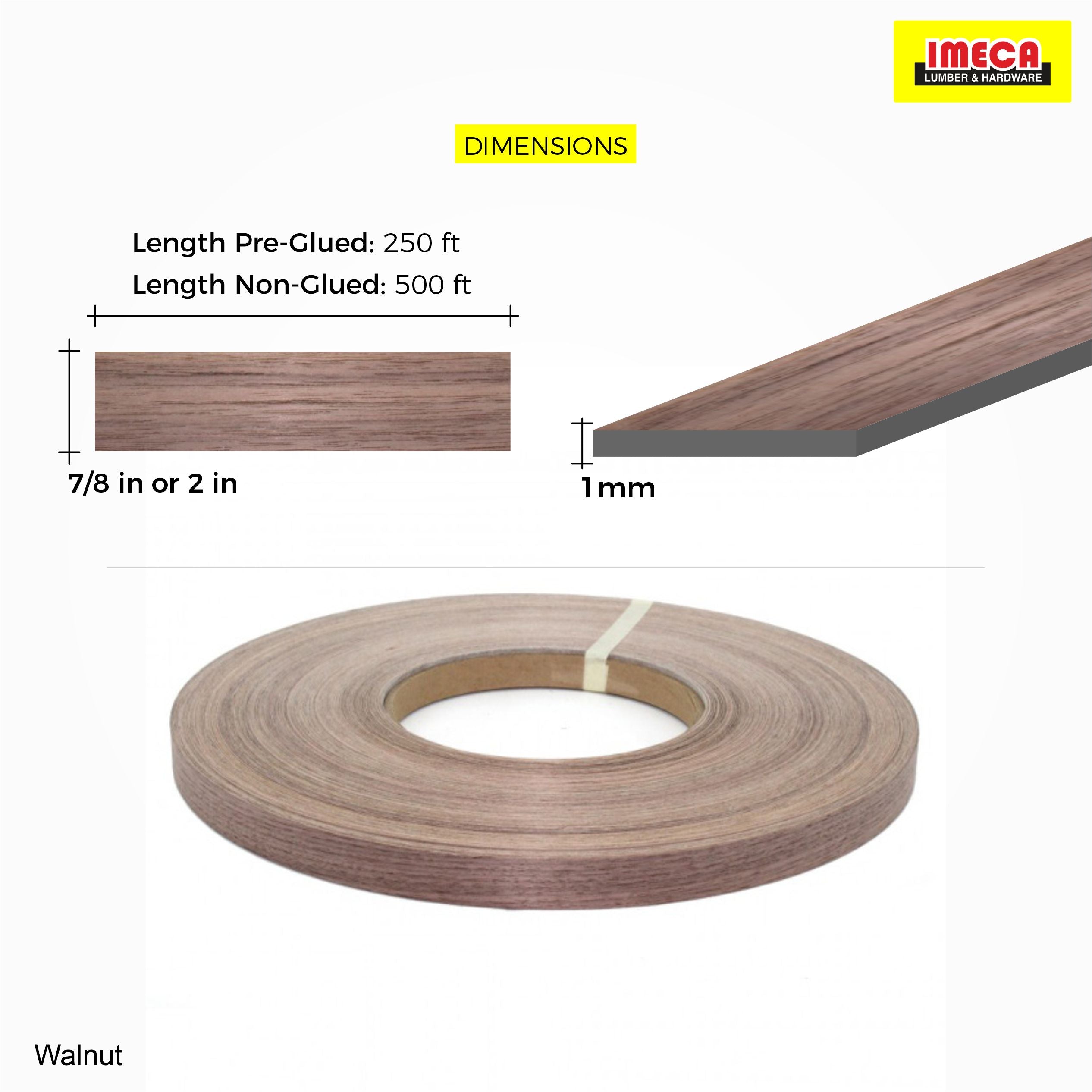 Walnut Wood Veneer Edge Banding