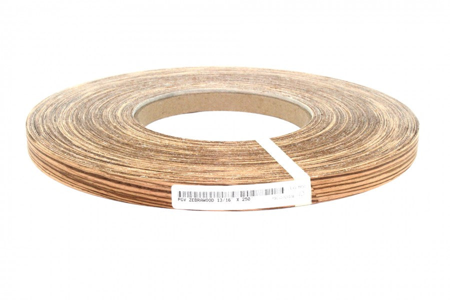 Zebrano Wood Veneer Edge Banding