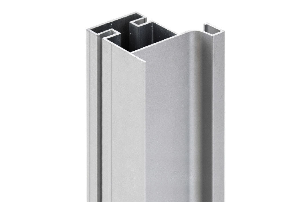 Plastimodul Gola vertical L-profile 2.35 m (7' 8.5") Brushed Nickel
