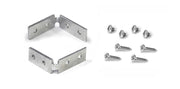 Plastimodul Gola connecting brackets set Matte Silver