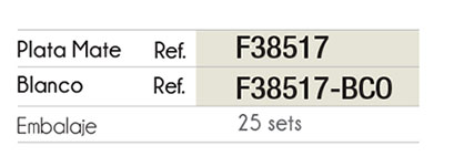 Plastimodul Gola horizontal open lids set "L" Matte White