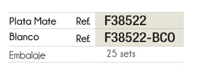 Plastimodul Gola horizontal open lids set "C" Matte White
