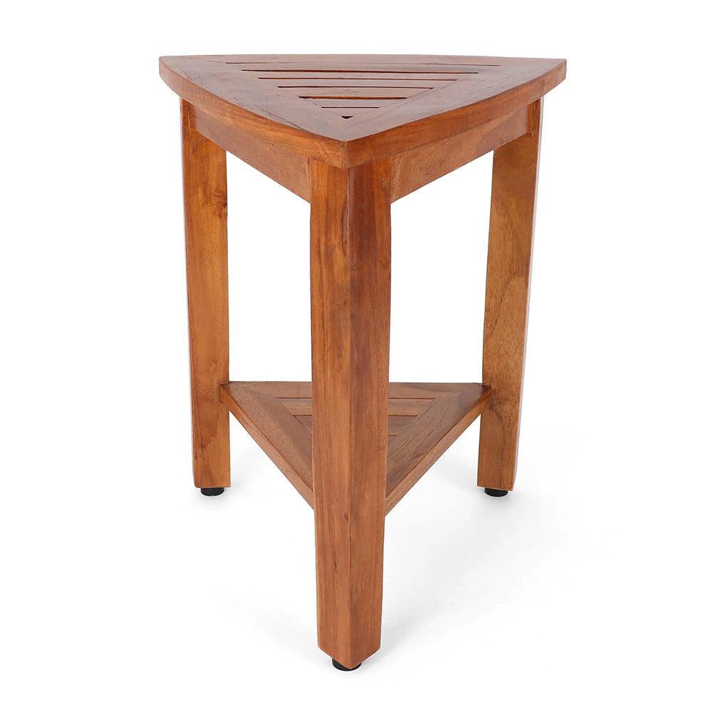 Sereni Teak Shower Stool - 16.5 x 16 x 19.5 - Teak | Federal Brace