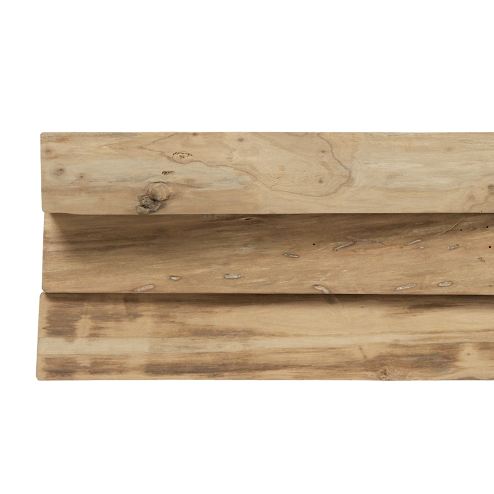 Live Edge Floating Shelf- 12" x 24" x 2"- Elm | Federal Brace Raw Shelves