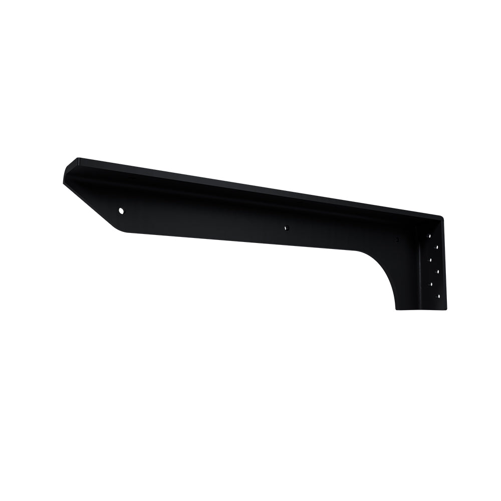 Metal Stud Front Flange Bracket - 19x1.75x5 - Flat Black - LH