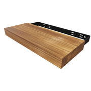 Teak Floating Shelf - 36" L x 10" W x 2.75" H