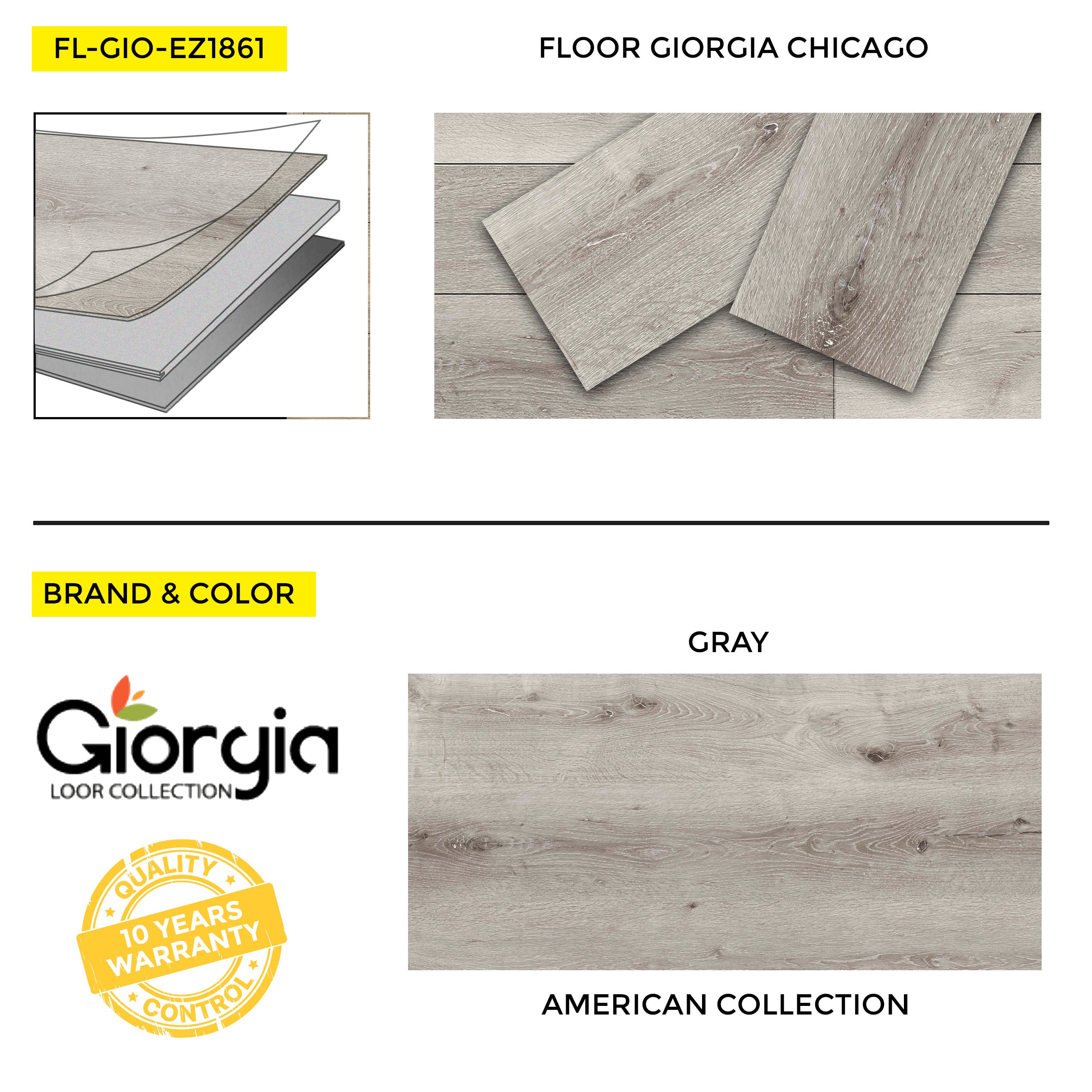 Vinyl Flooring Giorgia American Collection Chicago, 7