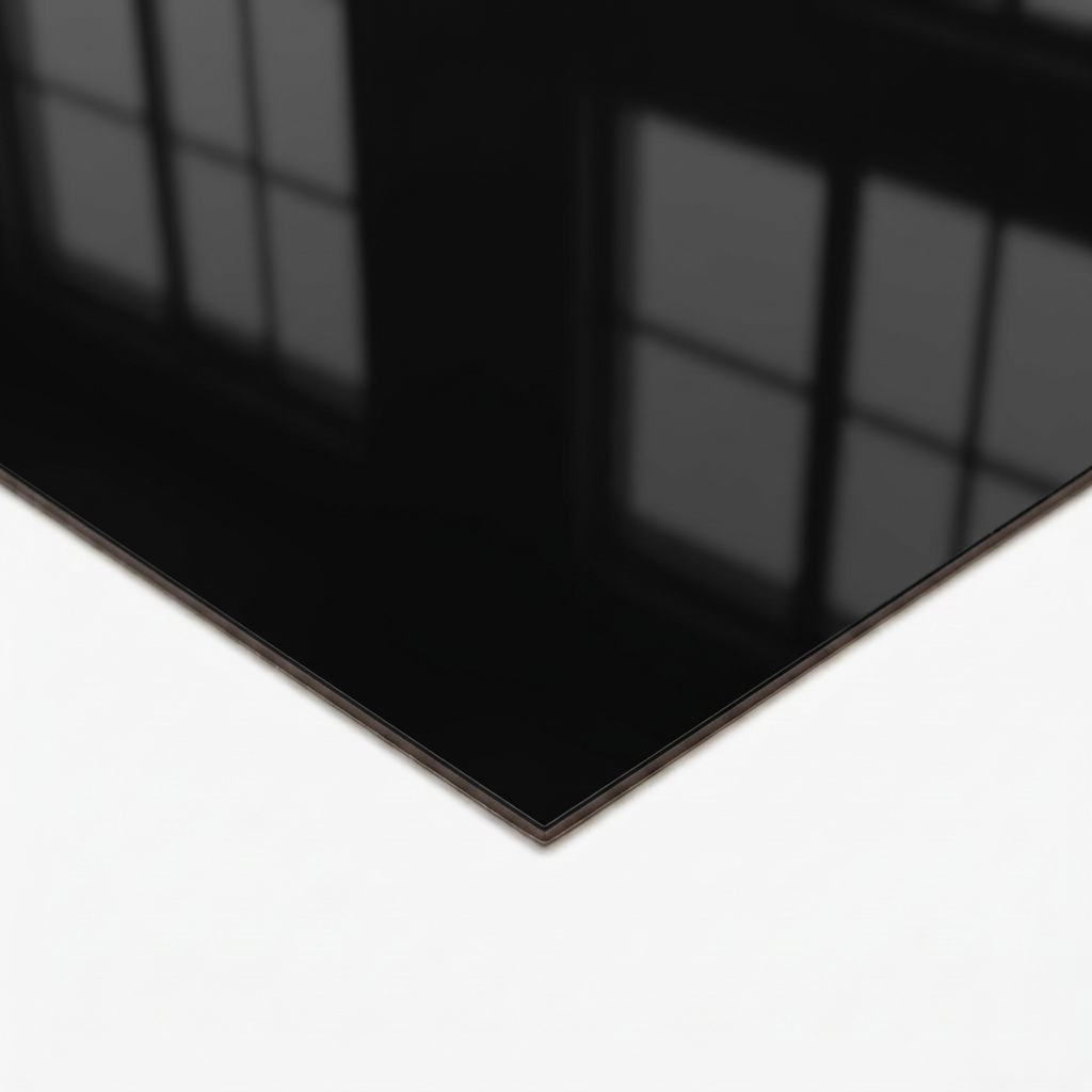 LAM BLACK 4X8 1/16 GLOSS