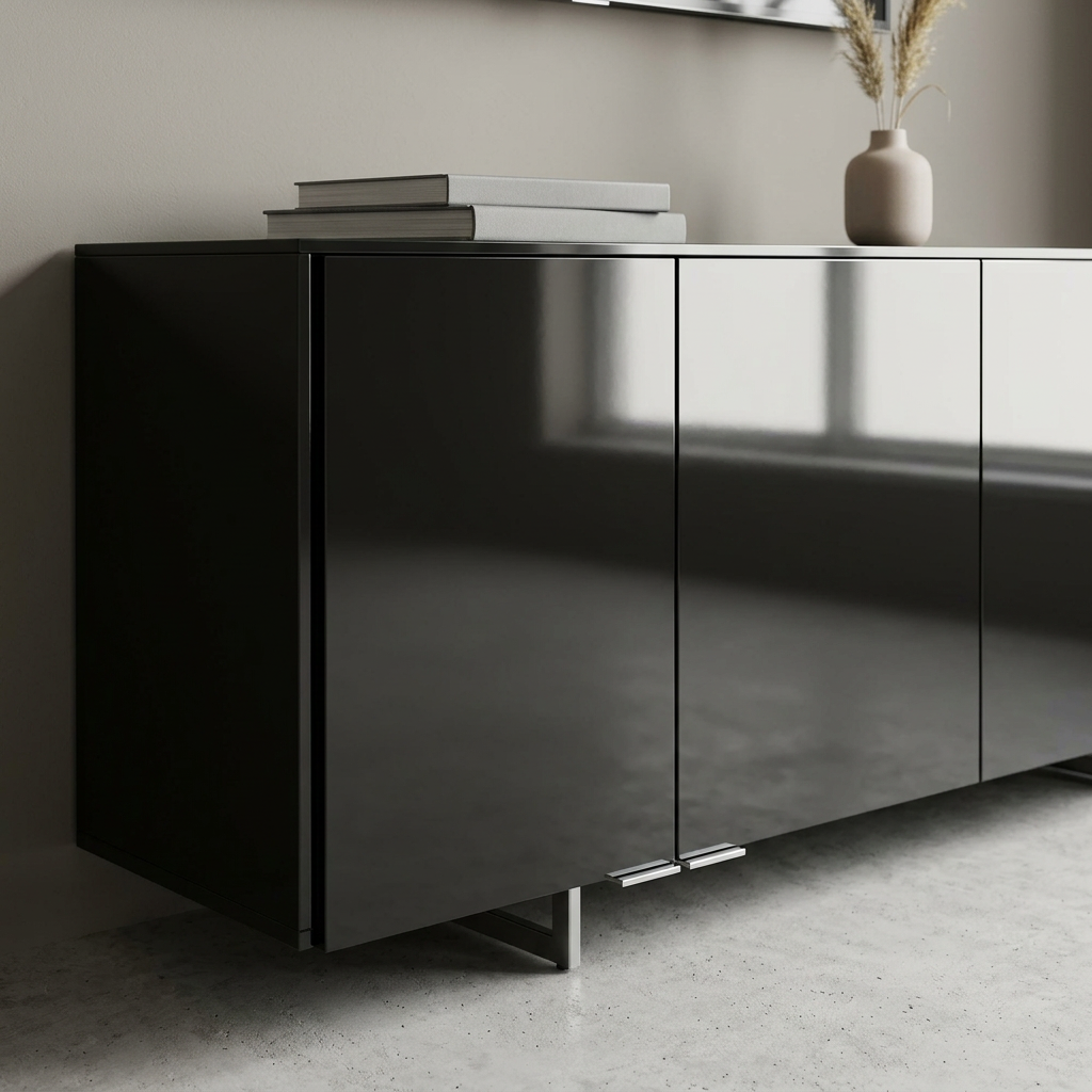 LAM BLACK 4X8 1/16 GLOSS