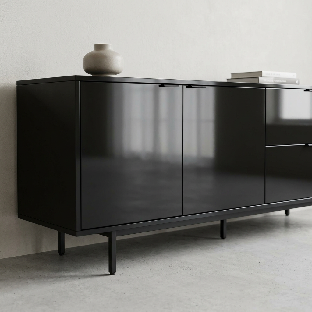 LAM BLACK GLOSS 4x8 1/32