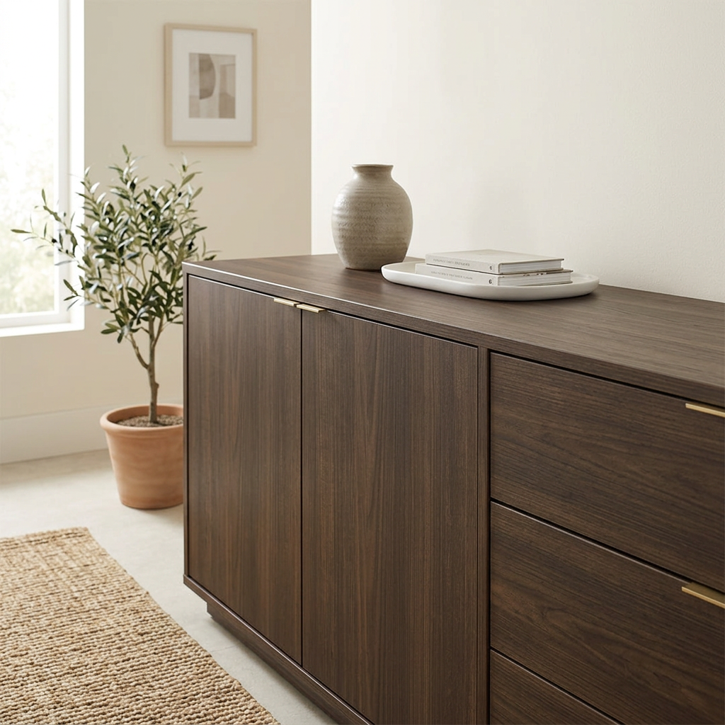 LAM CASCARA TEAKWOOD  4X8 1/32