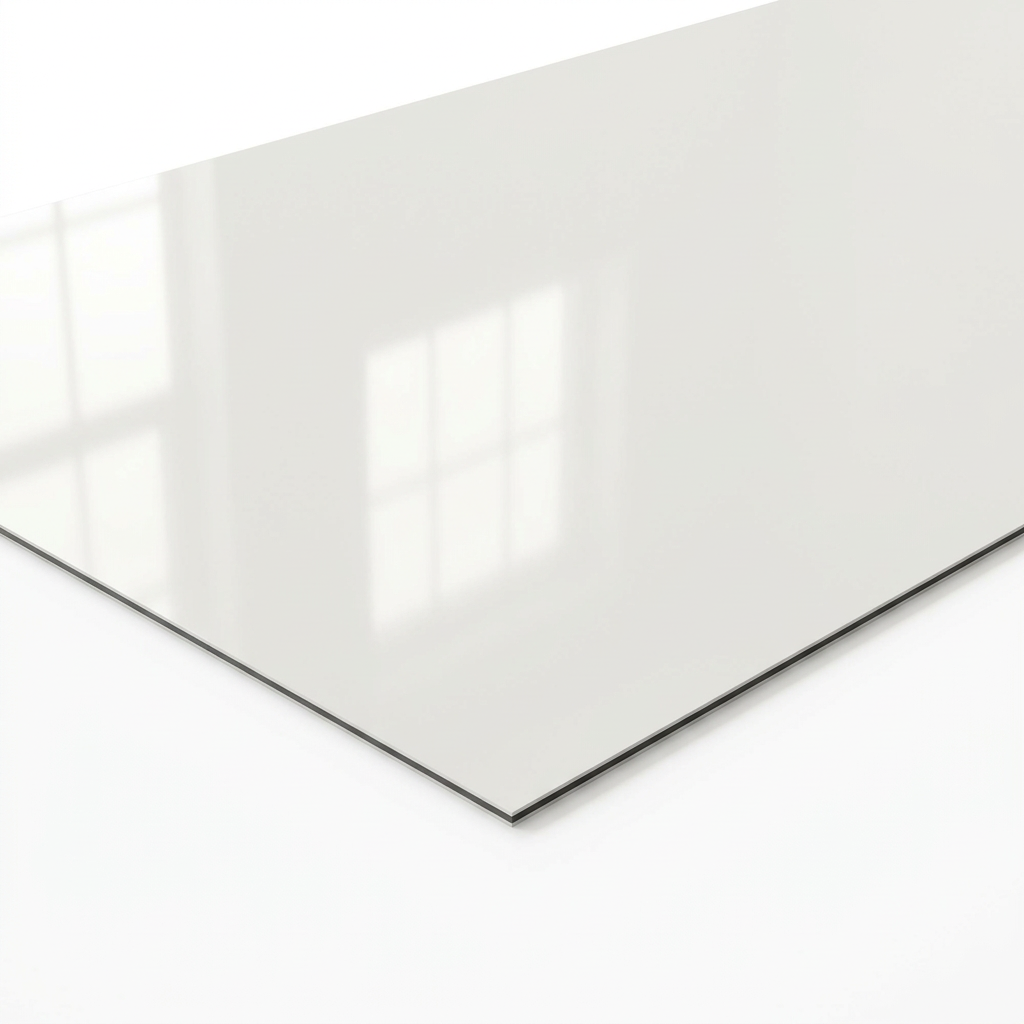 LAM WHITE GLOSS 4x8 1/32