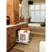 Pullout Hamper White  14.25 in (362 mm) W x 20 in (508 mm) D x 19.38 in (492 mm) H