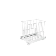 Pull-Out Wire Hamper White  11.88 in (302 mm) W x 18 in (457 mm) D x 14.75 in (375 mm) H