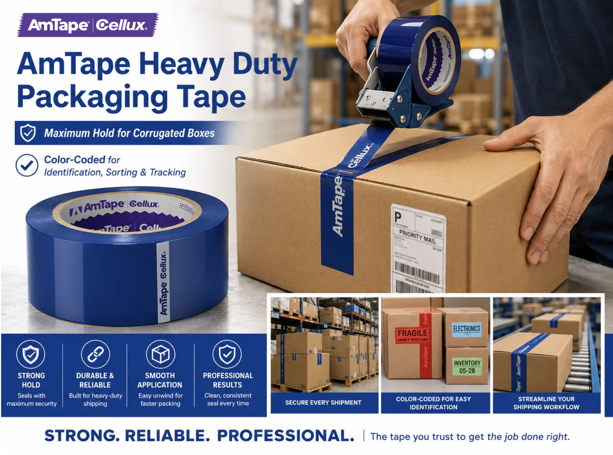 AmTape Heavy Duty Packaging Tape