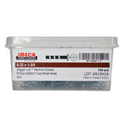 8-32 X 1-3/4 Phillips Slotted Machine Screws 100/BX