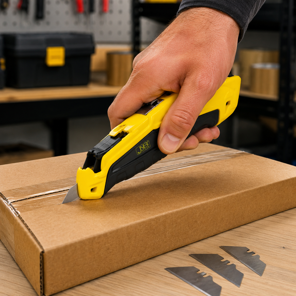 JNB Utility Knife w/ 3 Extra Blades