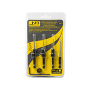 JNB #4 Countersink Drill Bit Set - 3 Pc w/ Extra Bit