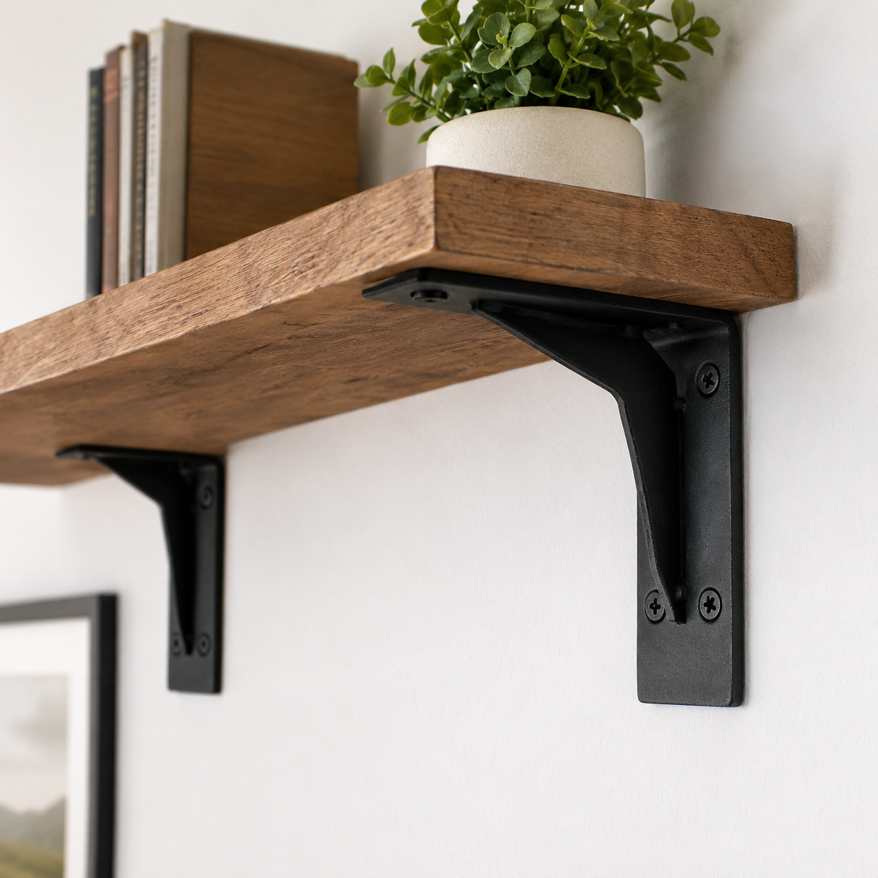 JNB 'L' Wall Bracket 036 - 6" - Black