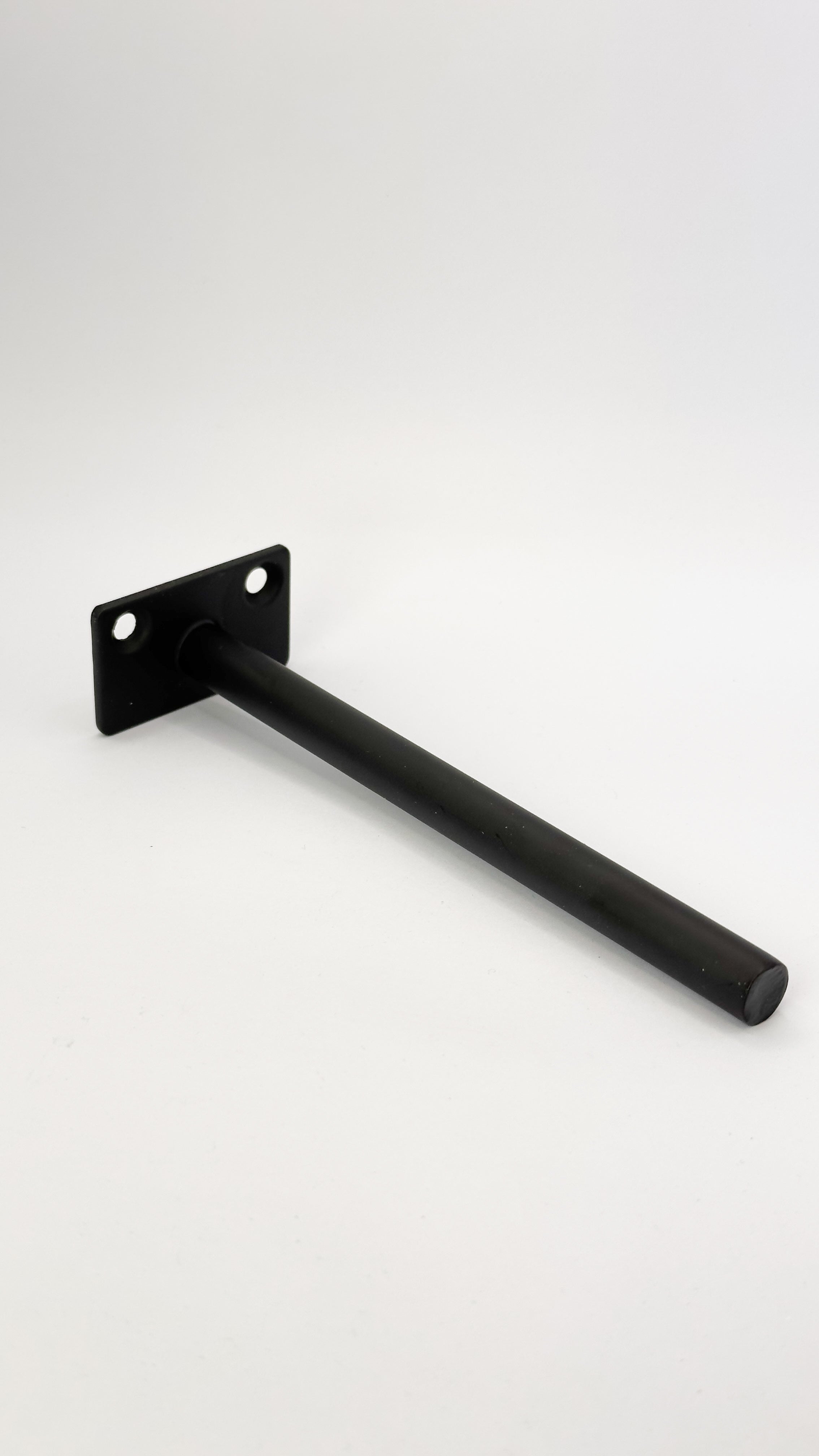 Wall Brackets:Wall Single Bracket 076 - 6 Inches - Black