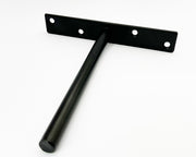 Wall Brackets:Wall Single Wide Bracket 086 - 6 Inches - Black