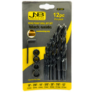 JNB Brad Point Drill Bit Set - 12 Pc (Wood)