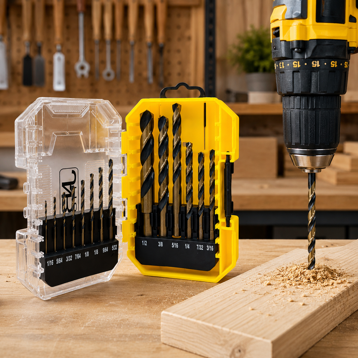 JNB High-Speed Steel Drill Bit Set - 14 Pc