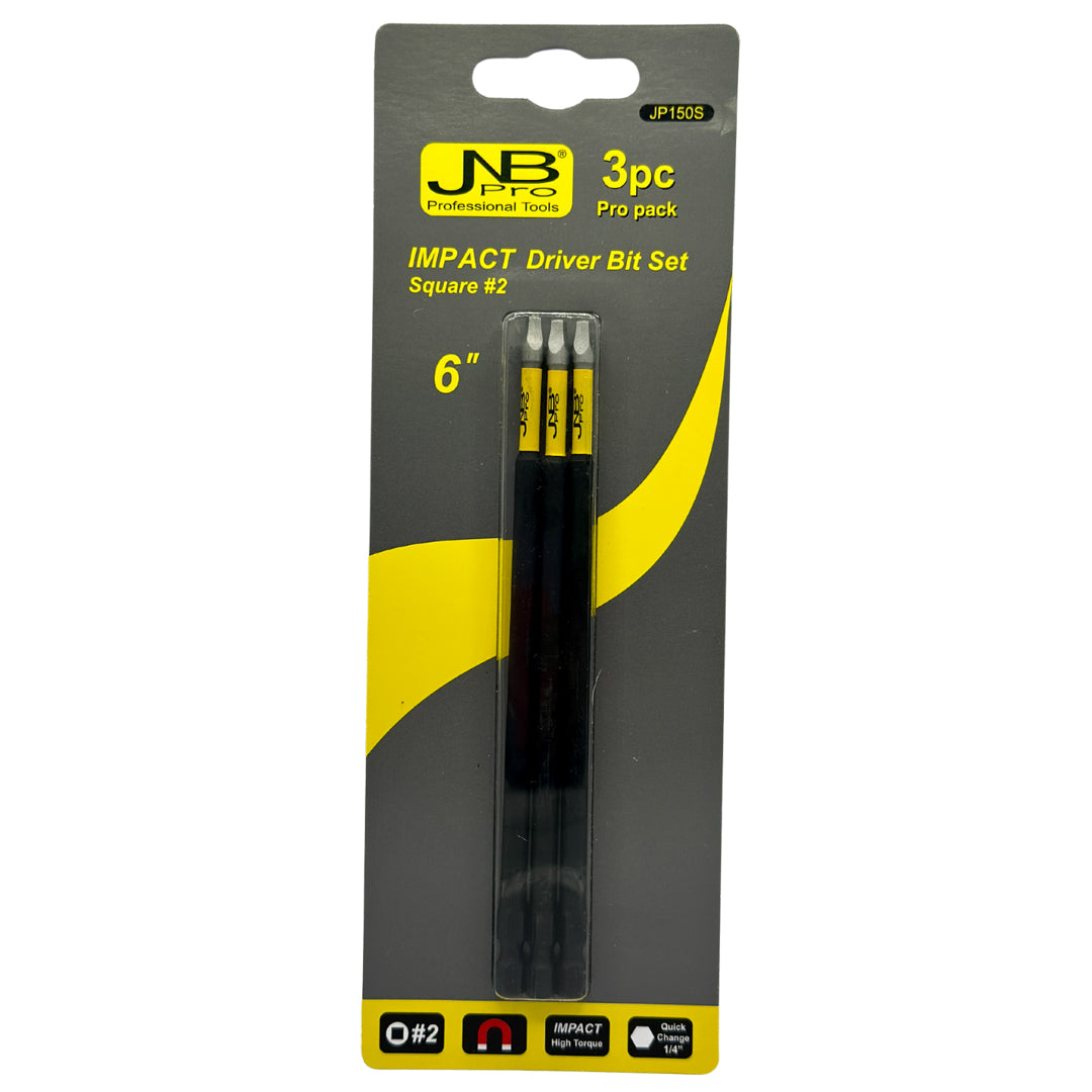 JNB Impact Driver Bit Set - 6" Square #2