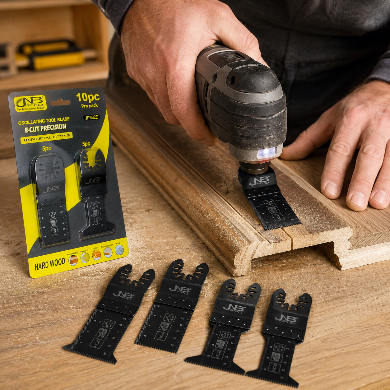 JNB Oscillating Multi-Tool Blade Set - 10 Pc
