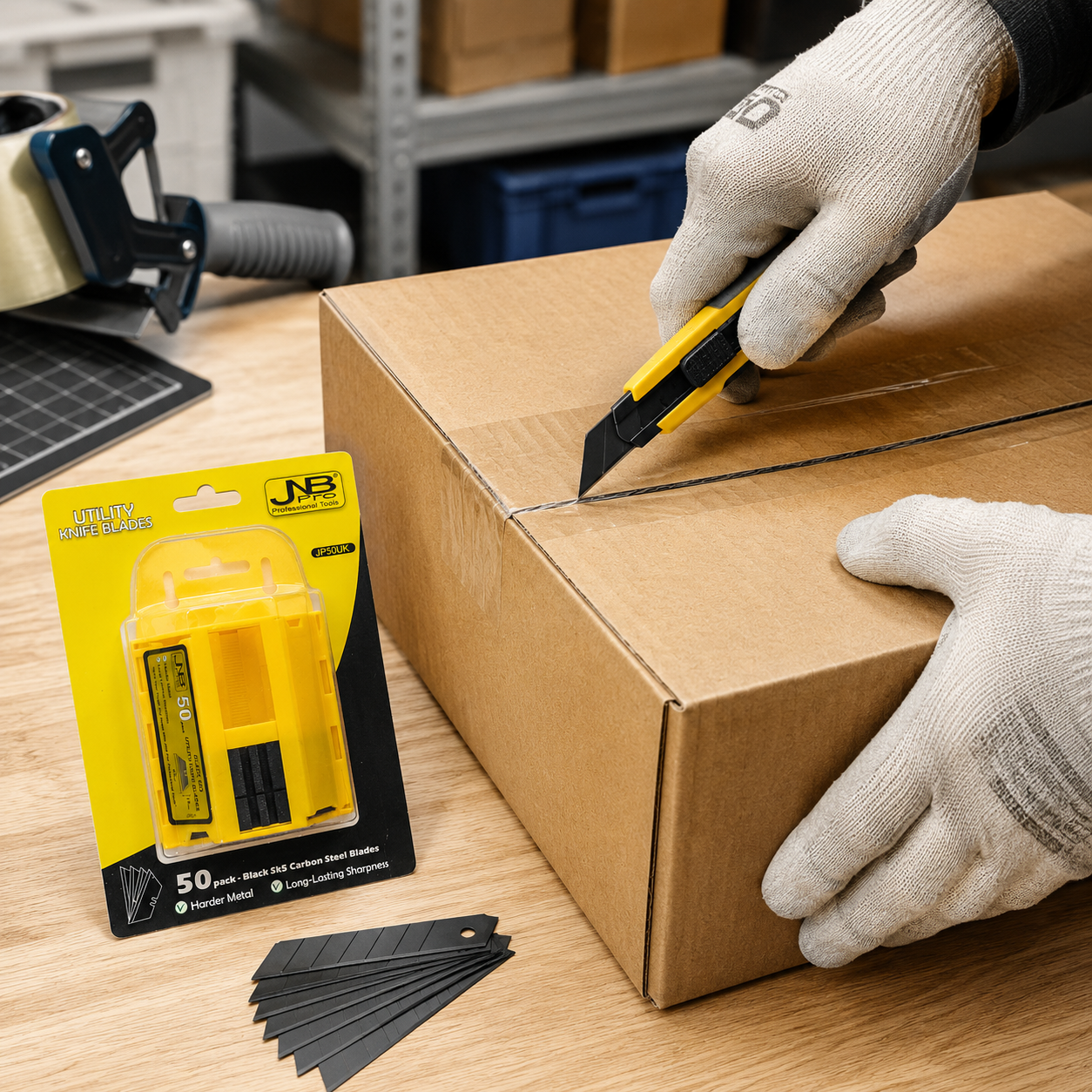 JNB Utility Knife Blades - 50 Pk