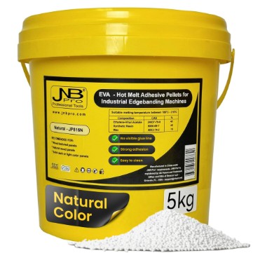 Edgeband Glue:CRYSTAL CLEAR - EVA Hotmelt Adhesive Pellets 5 KG - Edgebanding -
