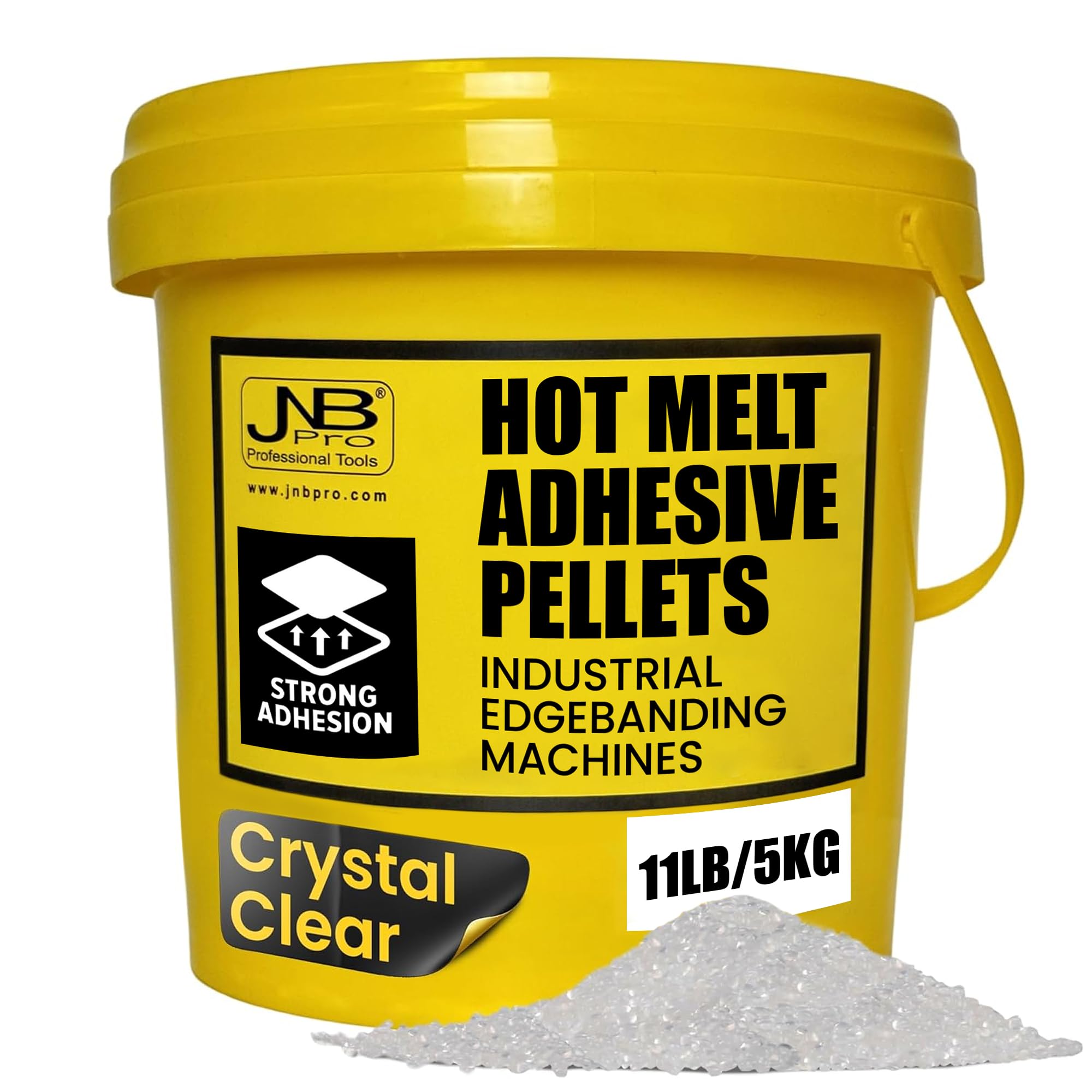 JNB Crystal Clear EVA Hot Melt Edgebanding Glue - 5 kg (11 lb)