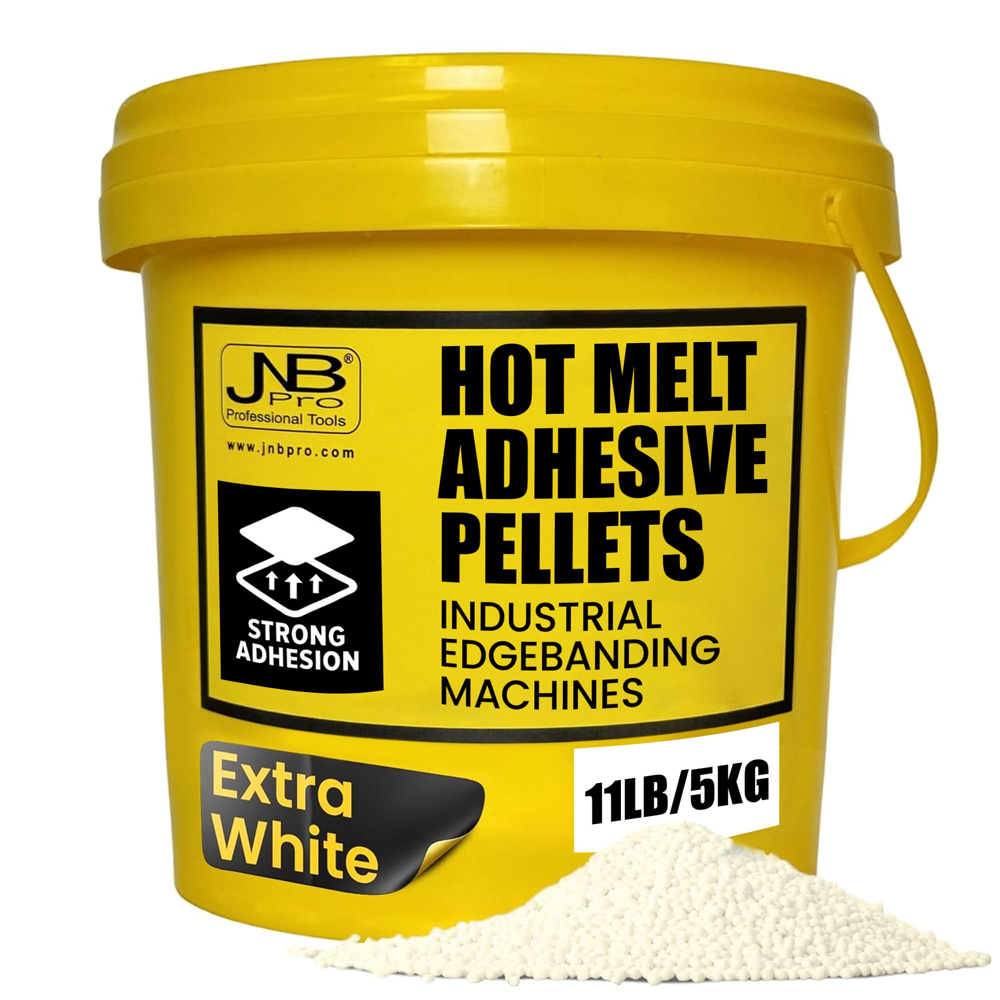 JNB Extra White EVA Hot Melt Edgebanding Glue - 5 kg (11 lb)