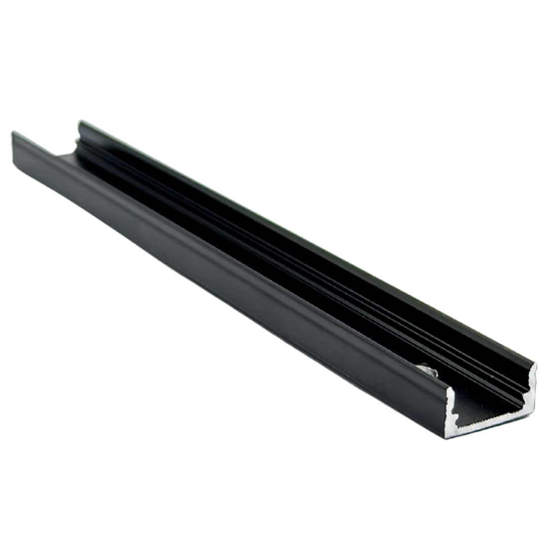 JNB Aluminum LED Channel L037 U - Black - 8 ft