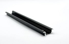 LED Channel:Aluminum Channel L101 Wing - Black 8 ft
