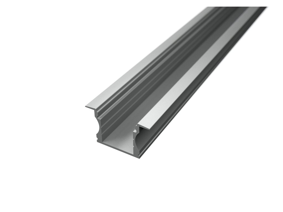 LED Channel:Aluminum Channel L101 Wing - Silver 8 ft