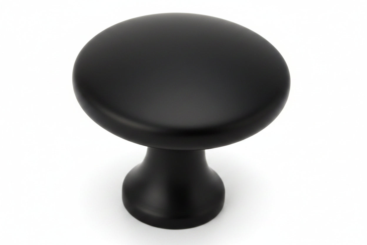 KNOB K1 - SOLID ROUND MATTE BLACK