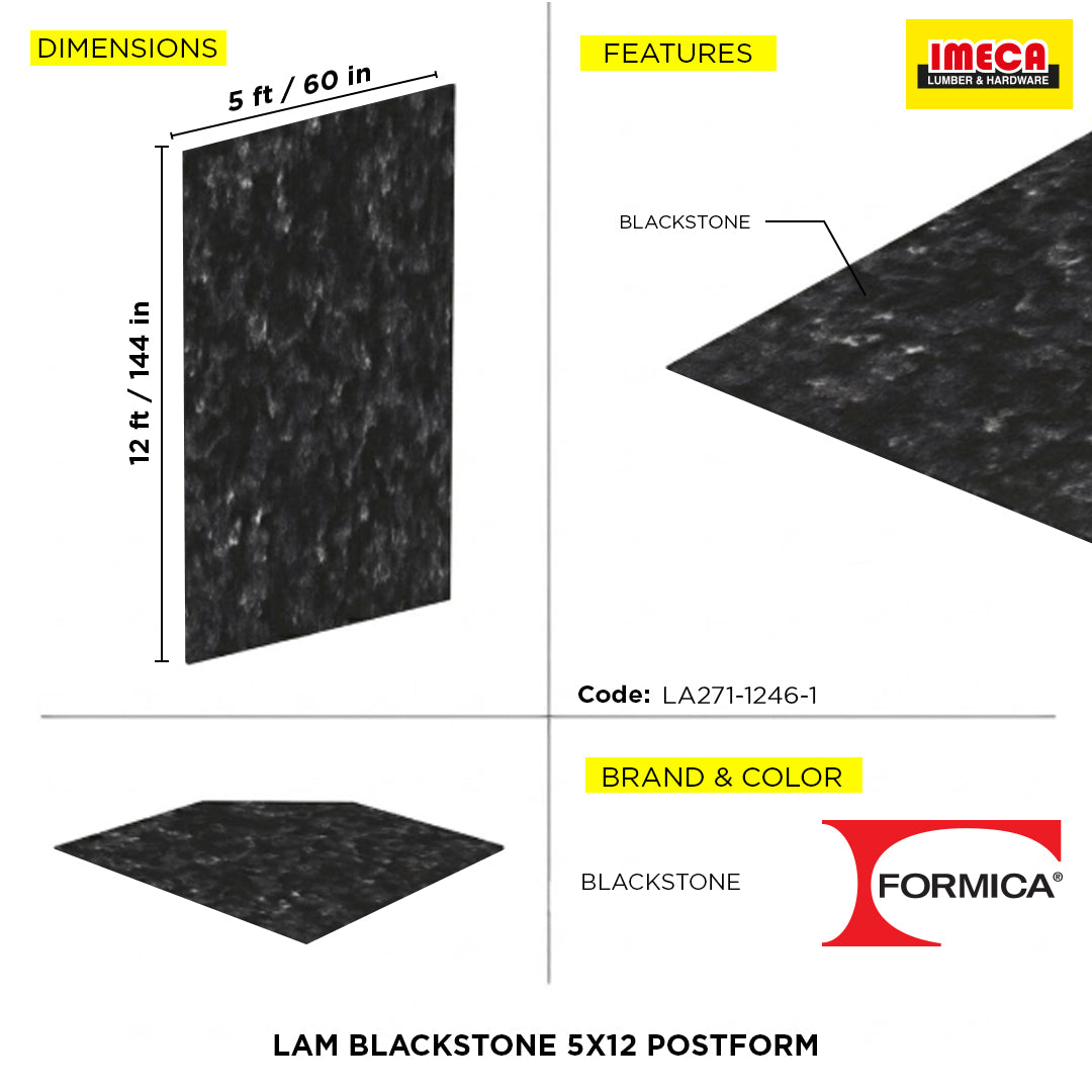 LAM BLACKSTONE 5X12 POSTFORM