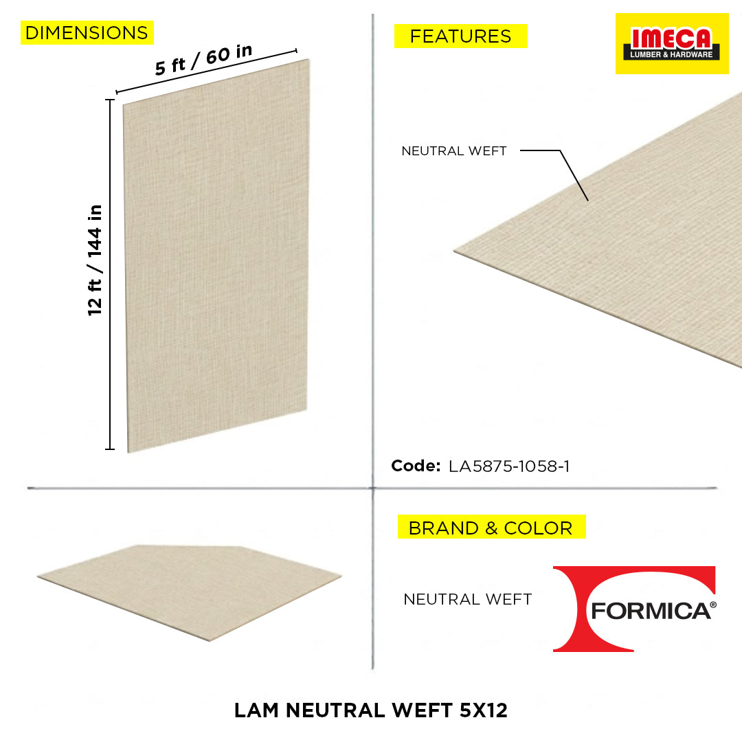 LAM NEUTRAL WEFT 5X12